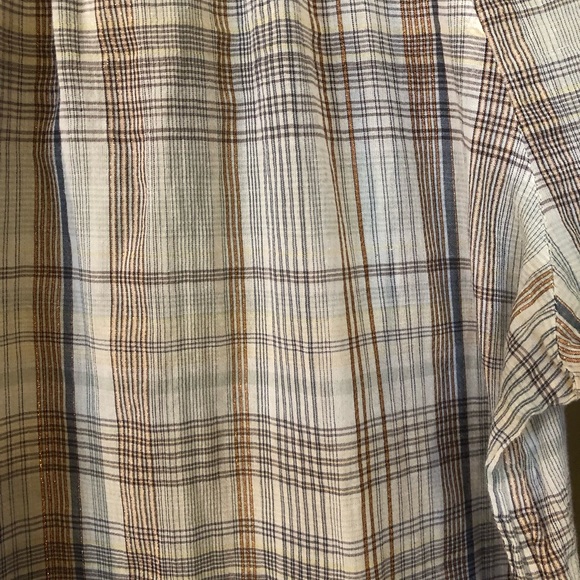 J. Crew sheer gold metallic blouse size XS - Picture 3 of 5